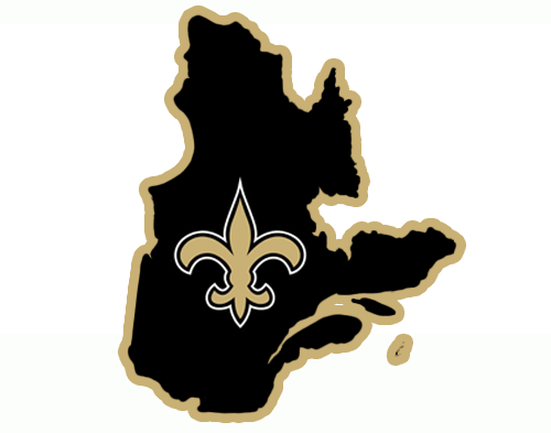 New Orleans Saints Canadian Logos fabric transfer